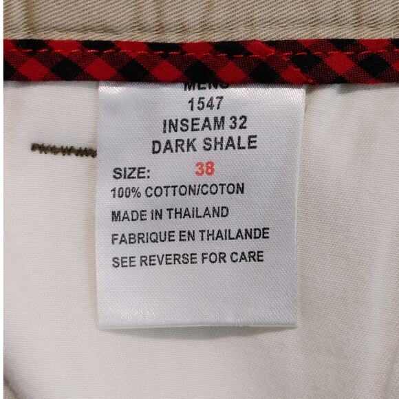 Woolrich Straight Leg Corduroy Pants High Waisted Beige Khaki Mens Size 38 x 32 - Picture 8 of 10